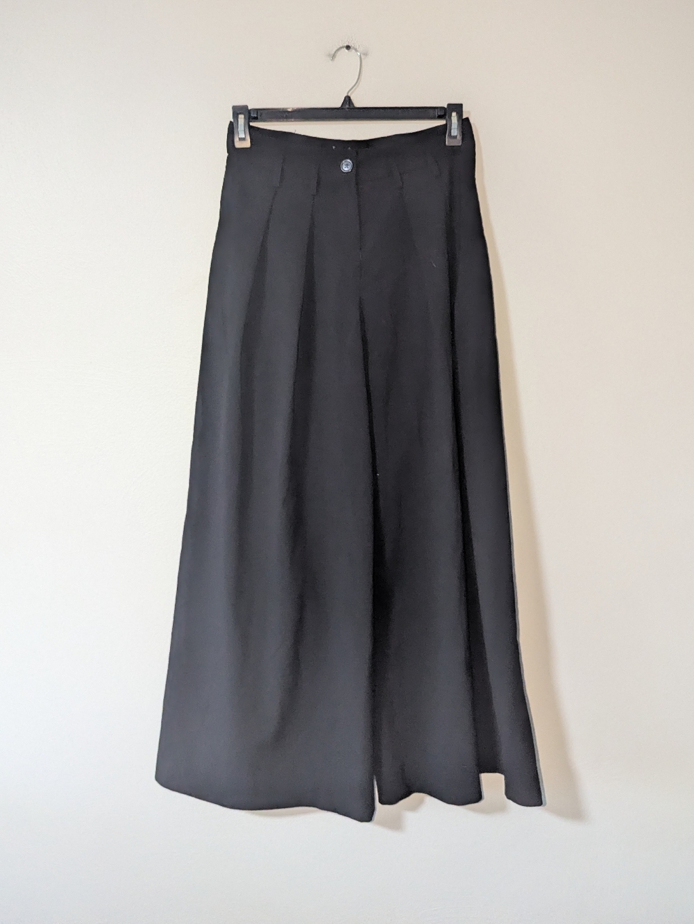 M Samuel Dong Black Extra Wide Leg Trouser Pants